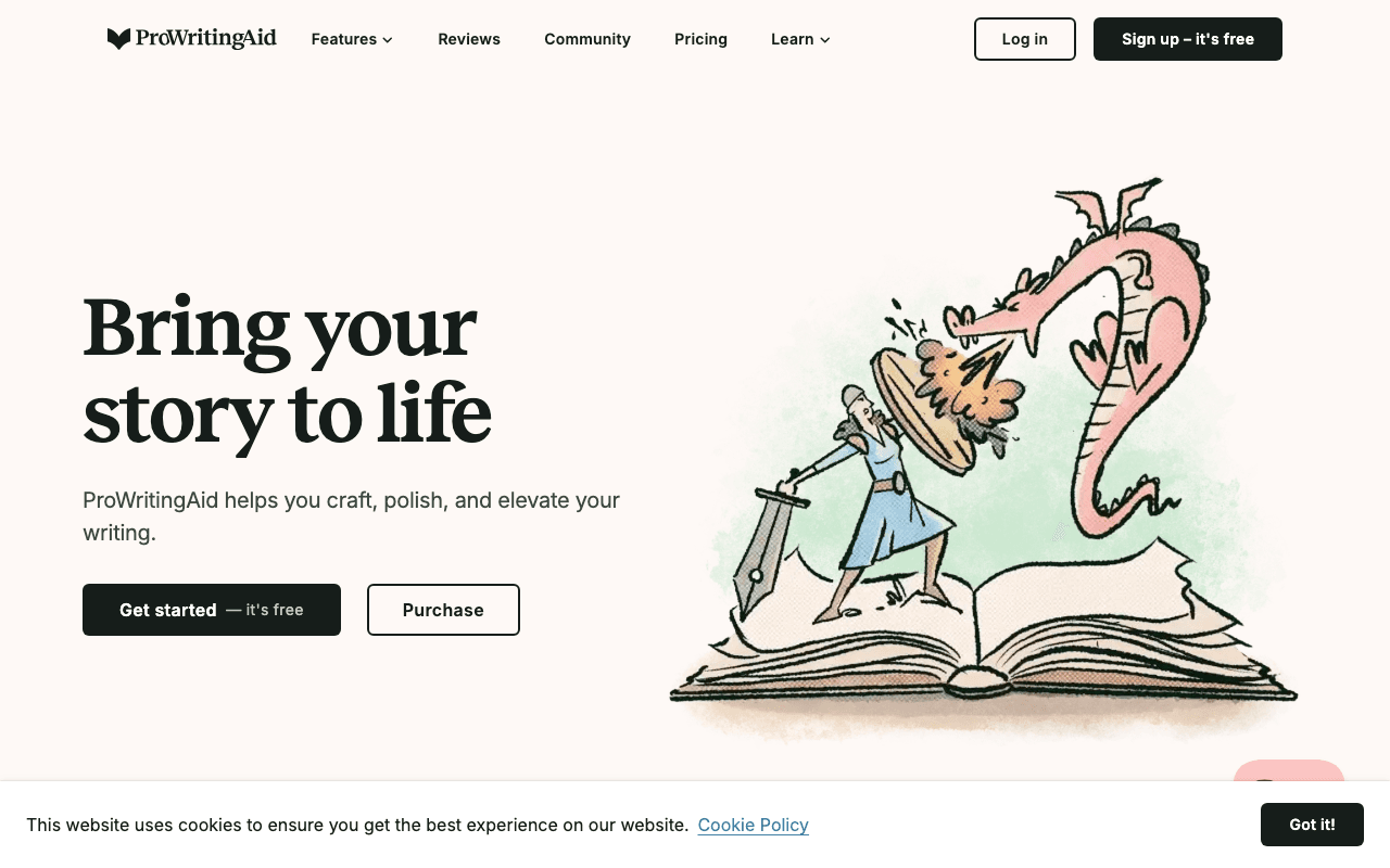 ProWritingAid homepage