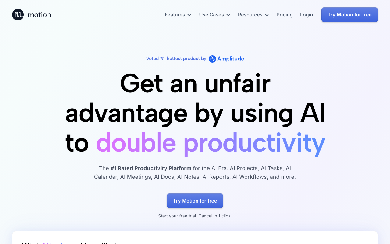 Motion homepage